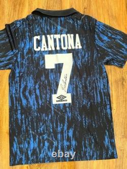 Eric Cantona signed Manchester United Away Shirt World Cup with COA included