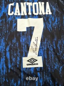 Eric Cantona signed Manchester United Away Shirt World Cup with COA included