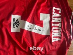 Eric Cantona signed Manchester United Home Shirt With COA Included