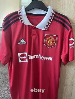 Erik Ten Hag Signed Manchester United Shirt Comes With COA and Photo Proof 2