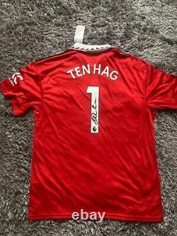 Erik Ten Hag Signed Manchester United Shirt With COA