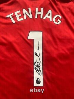 Erik Ten Hag Signed Manchester United Shirt With COA