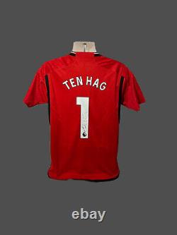 Erik ten Hag Manchester United Signed 23/24 Football Shirt COA