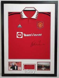 Erik ten Hag Signed Manchester United F. C. Shirt Genuine Autograph AFTAL COA