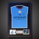 Erling Haaland Hand Signed And Framed Manchester City Shirt With Coa &pound;325