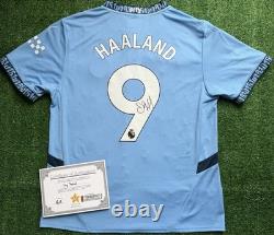 Erling Haaland Hand Signed Manchester City 24/25 Shirt with COA Reduced