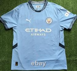 Erling Haaland Hand Signed Manchester City 24/25 Shirt with COA Reduced