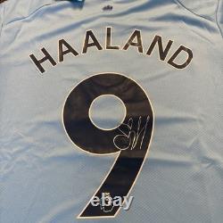 Erling Haaland Signed Replica Manchester City Shirt With Authentication