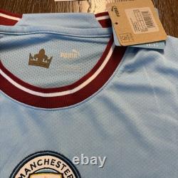 Erling Haaland Signed Replica Manchester City Shirt With Authentication