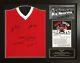 FRAMED BUSBY BABES MANCHESTER UNITED 1958 SHIRT SIGNED x 5 CHARLTON GREGG PROOF