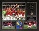 FRAMED MANCHESTER UNITED CHAMPIONS LEAGUE 1999 FOOTBALL PHOTO SIGNED x 12 PROOF