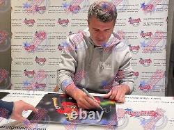 FRAMED ROY KEANE SIGNED MANCHESTER UNITED 16x12 FOOTBALL PHOTO COA & PROOF