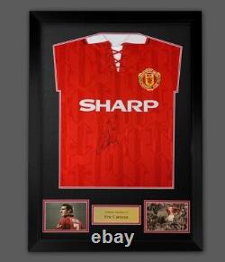 Framed 1994 Manchester United Shirt Signed By Eric Cantona £299