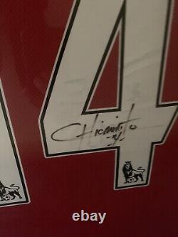 Framed And Signed Chicarito Manchester United Replica Shirt