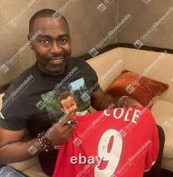 Framed Andy Cole Signed Manchester United Shirt Home, 1999 Compact