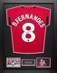 Framed Bruno Fernandes Signed Manchester United 23/24 Football Shirt Proof + Coa
