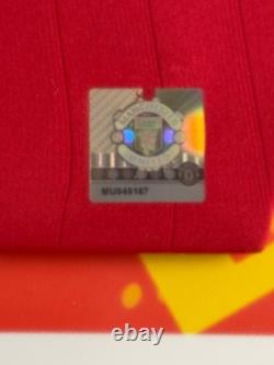 Framed, Cristiano Ronaldo Hand Signed Manchester United 22-23 Shirt Club COA