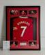 Framed, Cristiano Ronaldo Signed Manchester United Shirt With MUFC Club COA CR7