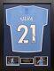 Framed David Silva Signed Manchester City Football Shirt Comes With Proof & Coa