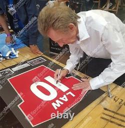 Framed Denis Law Signed Manchester United Shirt Number 10 Autograph Jersey
