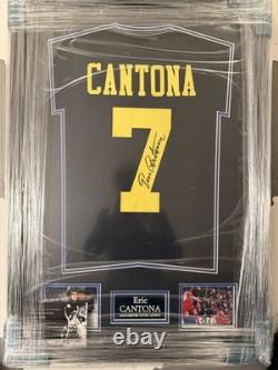 Framed Eric Cantona Manchester United Signed Shirt 1993-95 Away Shirt