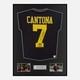 Framed Eric Cantona Signed Manchester United Shirt 1993-95 Away Classic