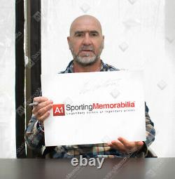 Framed Eric Cantona Signed Manchester United Shirt 1994, Away, Number 7