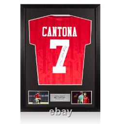 Framed Eric Cantona Signed Manchester United Shirt 1994, Home, Number 7