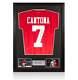 Framed Eric Cantona Signed Manchester United Shirt Home, 1992-93 Autograph