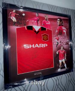 Framed Eric Cantona Signed Shirt Coa Autograph Manchester United Man Utd France
