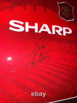 Framed Eric Cantona Signed Shirt Coa Autograph Manchester United Man Utd France