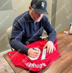 Framed Eric Cantona & Wayne Rooney Signed Manchester United Shirts Dual Framed