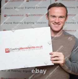 Framed Eric Cantona & Wayne Rooney Signed Manchester United Shirts Dual Framed