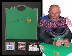 Framed Harry Gregg Signed Manchester United 1958 Goalkeepers Shirt Busby Babe