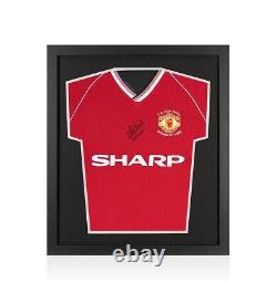 Framed Lee Martin Signed Manchester United Shirt 1990 FA Cup Final Compact