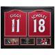 Framed Manchester United Football Shirts Ryan Giggs & Paul Scholes Signed