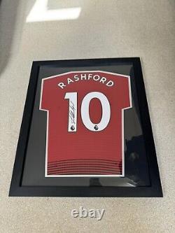 Framed Marcus Rashford Signed Manchester United 2018/19 Shirt