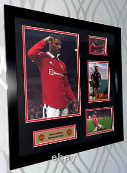 Framed Marcus Rashford Signed Photo Autograph Manchester United Man Utd