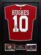 Framed Mark Hughes Signed Manchester United Football Shirt With Coa & Proof