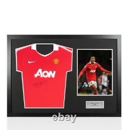 Framed Nani Signed Manchester United Shirt 2010-2011 Panoramic Autograph
