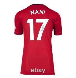 Framed Nani Signed Manchester United Shirt 2019-2020, Number 17 Autograph