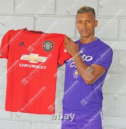 Framed Nani Signed Manchester United Shirt 2019-2020 Premium Autograph