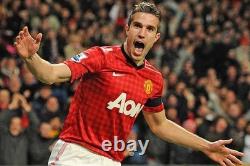 Framed Robin Van Persie Signed Manchester United Shirt Home 2012-13 Classic