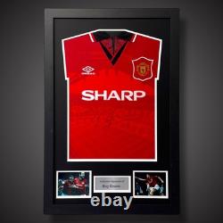 Framed Roy Keane Manchester United Signed Shirt Private Signing With COA £299