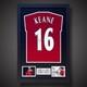 Framed Roy Keane Manchester United Signed Shirt With COA &pound;325