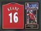 Framed Roy Keane Signed Manchester United Football Shirt With Coa & See Proof