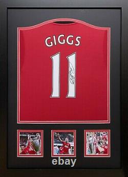 Framed Ryan Giggs Manchester United Signed Football Shirt Comes With Proof & Coa