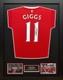 Framed Ryan Giggs Manchester United Signed Football Shirt See Proof & Coa
