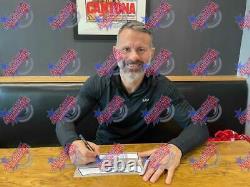 Framed Ryan Giggs Manchester United Signed Football Shirt See Proof & Coa