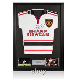 Framed Ryan Giggs Signed Manchester United Shirt 1999, Away Autograph